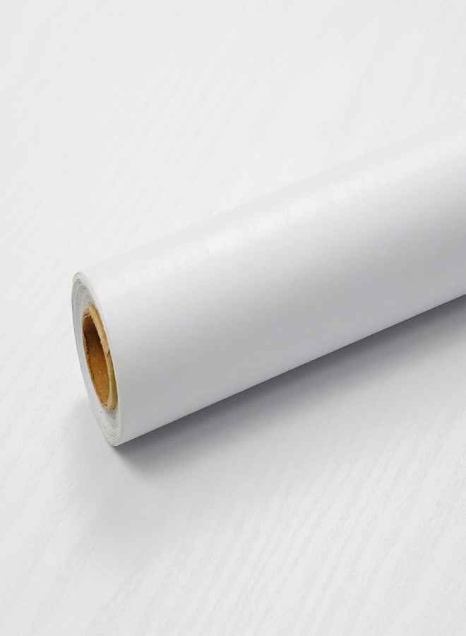 Homease White Wood Grain Contact Paper 24 x 196 in, Self-Adhesive Wallpaper Peel and Stick Removable Decorative Wall Covering Vinyl Film for Shelf Liner Furniture Kitchen Cabinet Countertop Drawer - Image 1
